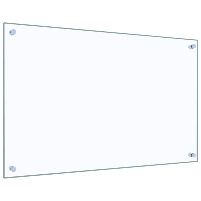 Paraschizzi per Cucina 2 pz Trasparente 80x50cm Vetro Temperato 3315793