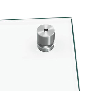 Paraschizzi per Cucina 2 pz Trasparente 80x50cm Vetro Temperato