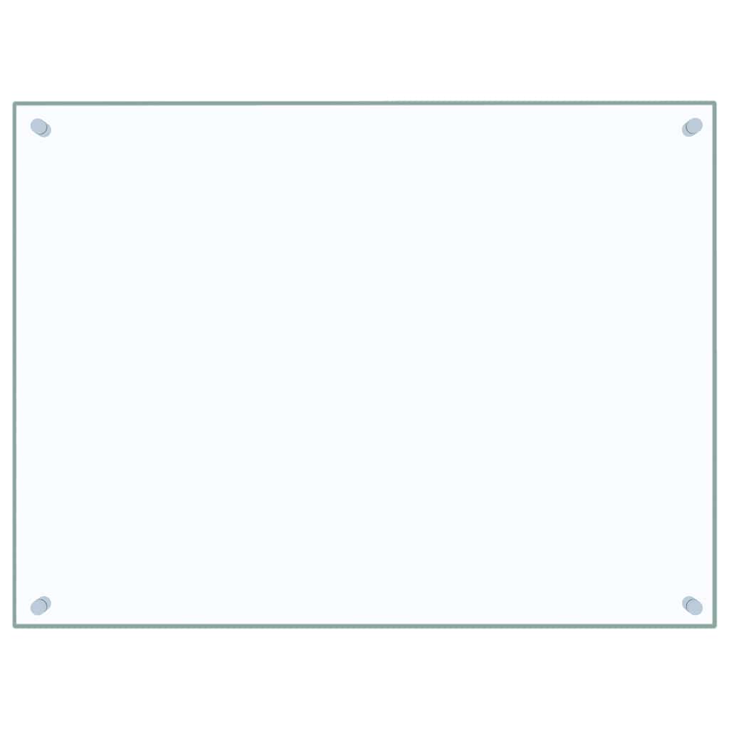 Set di 2 paraschizzi per cucina 80 x 60 cm in vetro temperato trasparente 02_0055737