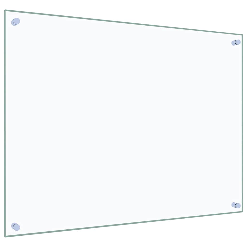 vidaXL Paraschizzi per Cucina 2 pz Trasparente 80x60cm Vetro Temperato