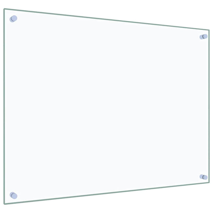 vidaXL Paraschizzi per Cucina 2 pz Trasparente 80x60cm Vetro Temperato