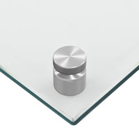 vidaXL Paraschizzi per Cucina 2 pz Trasparente 80x60cm Vetro Temperato