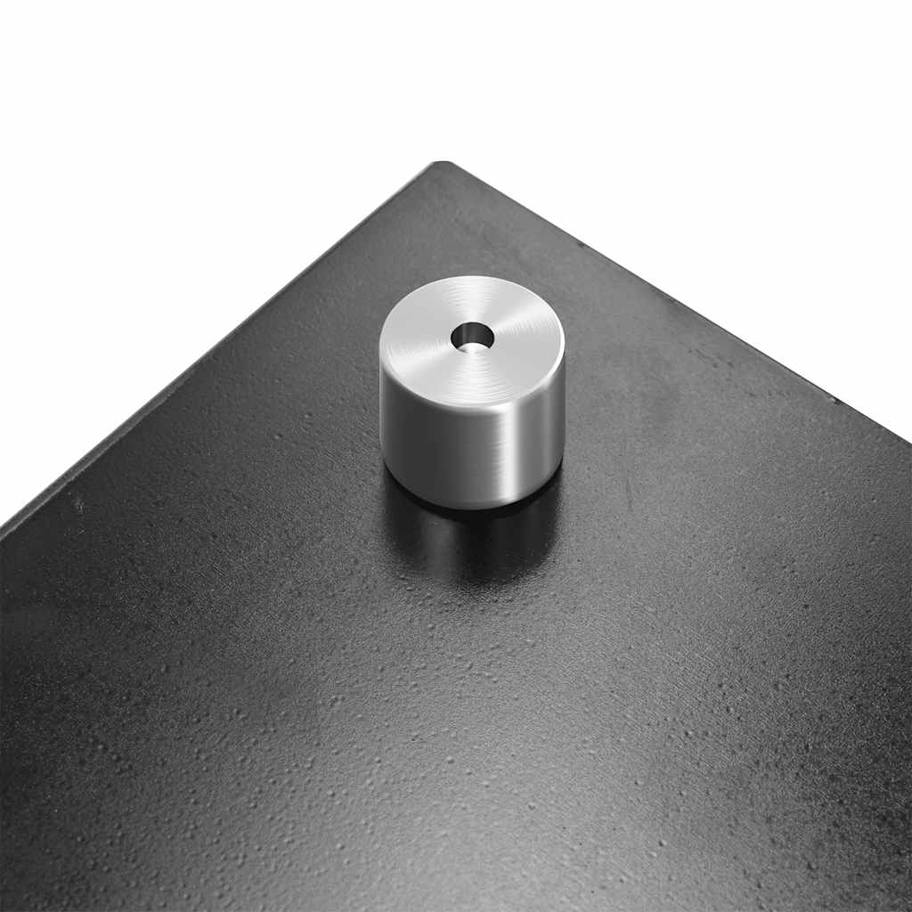 vidaXL Paraschizzi per Cucina 2 pz Neri 70x40 cm in Vetro Temperato