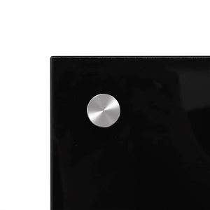 vidaXL Paraschizzi per Cucina 2 pz Neri 70x40 cm in Vetro Temperato