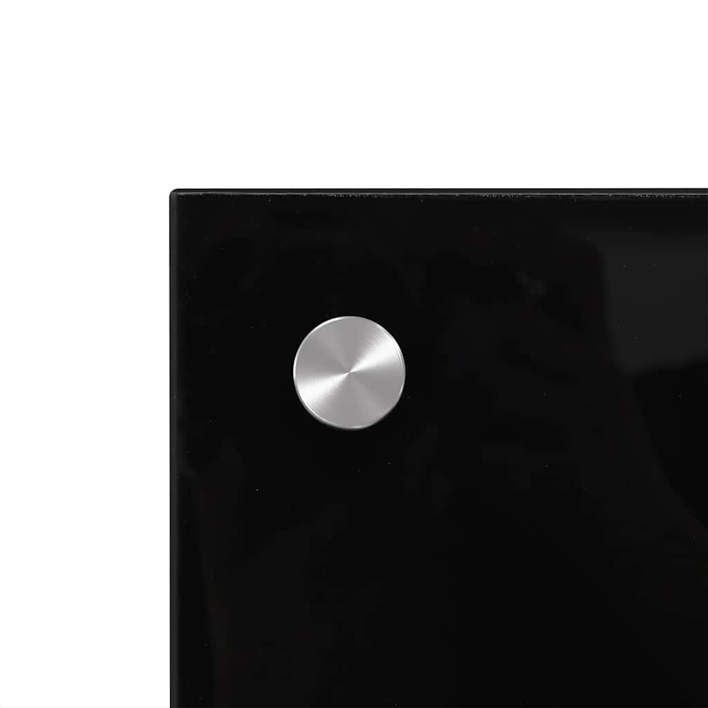 Paraschizzi per Cucina 2 pz Neri 70x40 cm in Vetro Temperato 3315795