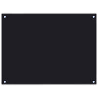 Paraschizzi per Cucina 2 pz Neri 80x60 cm in Vetro Temperato 3315800