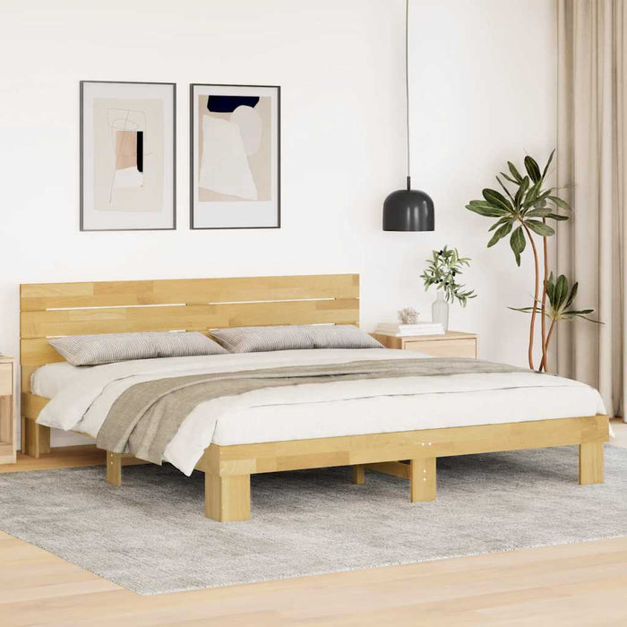 vidaXL Struttura Letto con Testiera senza Materasso 180x200 cm