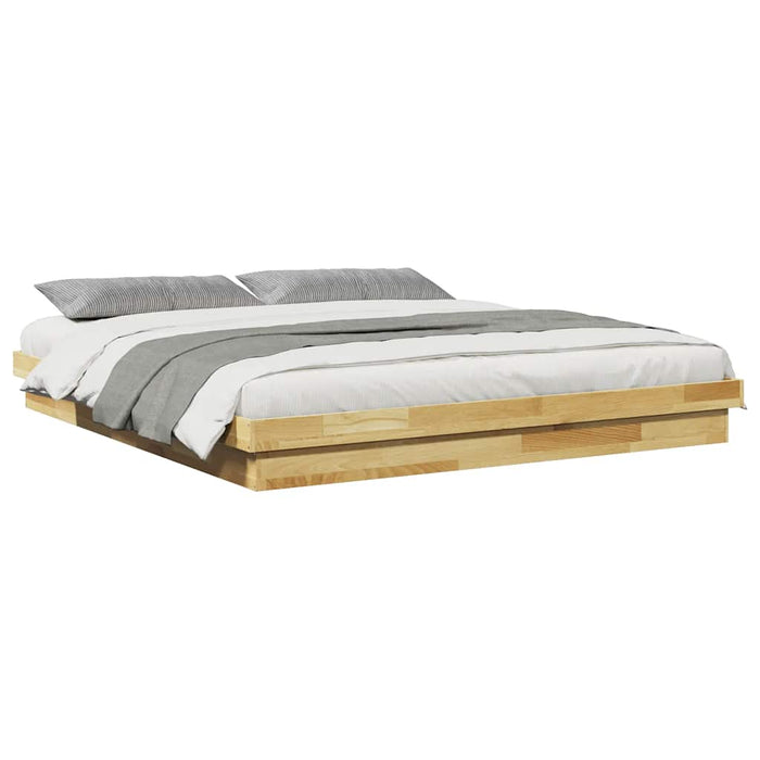 Struttura Letto Senza Materasso in Legno Massello di Rovere 3315729