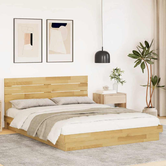 Struttura Letto con Testiera Senza Materasso-Giroletto con Testiera 135x190 cm 156632