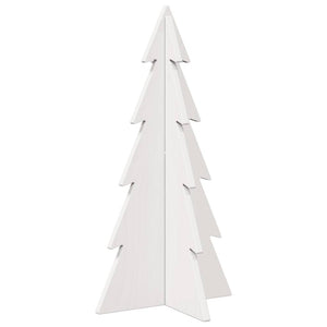 Albero di Natale Decorativo Bianco 59,5 cm in Legno di Pino 858166