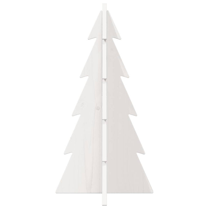 Albero di Natale Decorativo Bianco 59,5 cm in Legno di Pino 858166