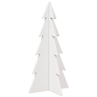 Albero di Natale Decorativo Bianco 59,5 cm in Legno di Pino 858166