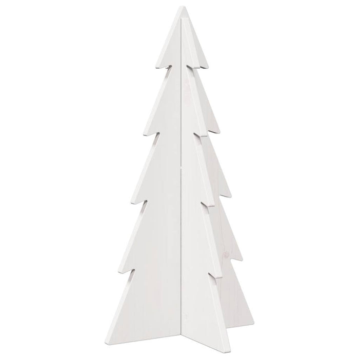 Albero di Natale Decorativo Bianco 59,5 cm in Legno di Pino 858166