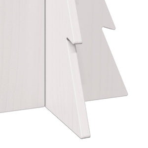 Albero di Natale Decorativo Bianco 59,5 cm in Legno di Pino 858166