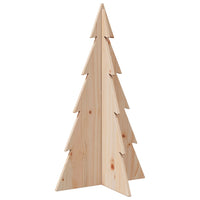 vidaXL Albero di Natale Decorativo in Legno 80 cm Legno Massello Pino