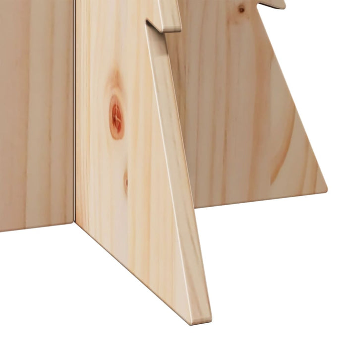 vidaXL Albero di Natale Decorativo in Legno 80 cm Legno Massello Pino