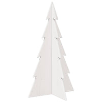 vidaXL Albero di Natale Decorativo Bianco 80 cm Legno Massello di Pino