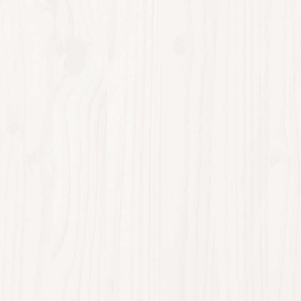 Albero di Natale Decorativo Bianco 112 cm Legno Massello Pino 858172