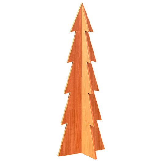 Albero di Natale-Albero Natalizio-Decorazioni natalizie Marrone Cera 112 cm in Legno Massello di Pino