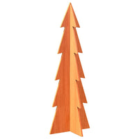 Albero di Natale-Albero Natalizio-Decorazioni natalizie Marrone Cera 112 cm in Legno Massello di Pino