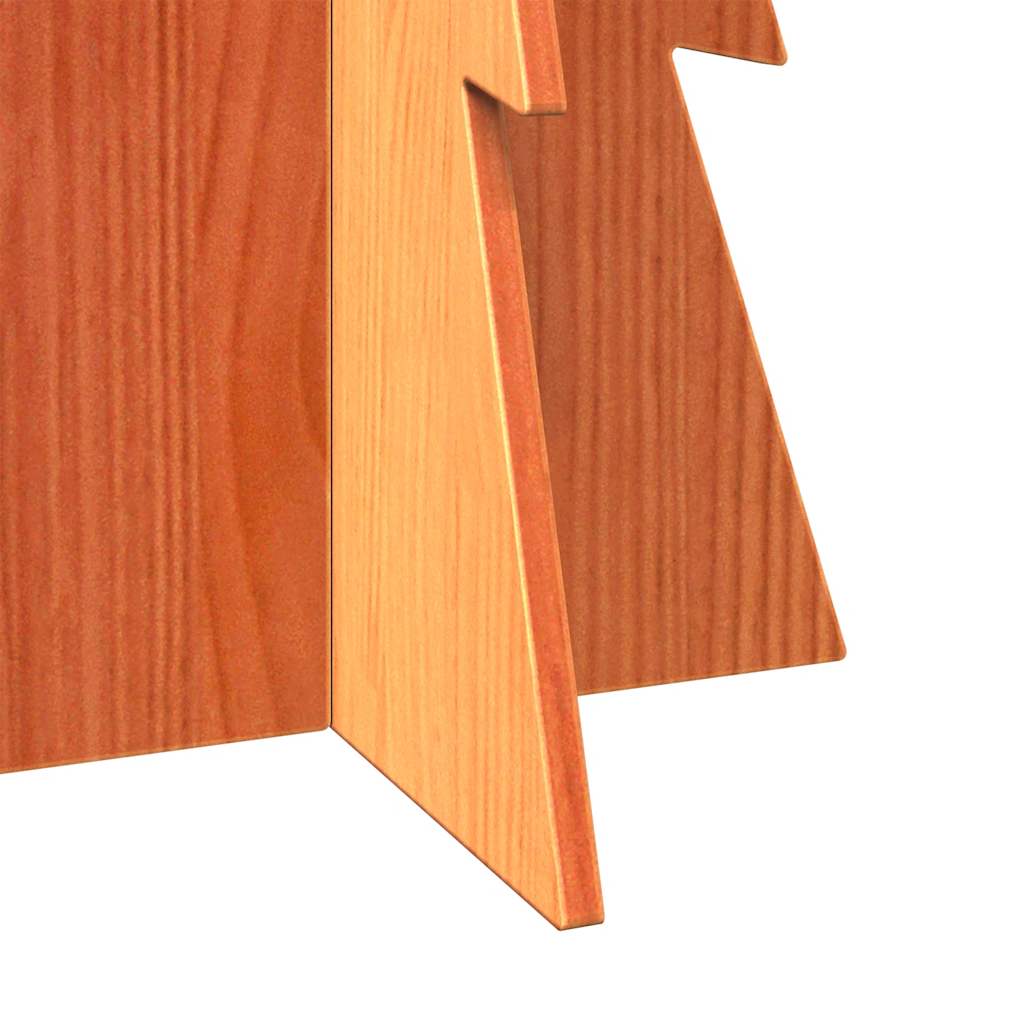 Albero di Natale-Albero Natalizio-Decorazioni natalizie Marrone Cera 112 cm in Legno Massello di Pino