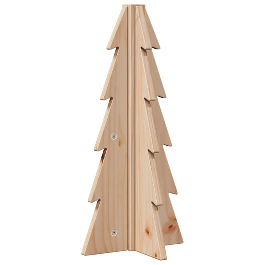 vidaXL Albero di Natale Decorativo in Legno 49 cm Legno Massello Pino