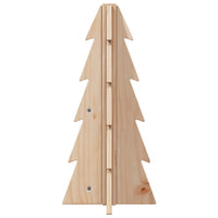 Albero di Natale Decorativo in Legno 49 cm Legno Massello Pino 858174