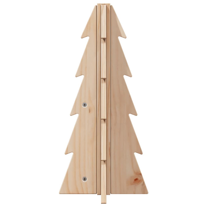 Albero di Natale Decorativo in Legno 49 cm Legno Massello Pino 858174