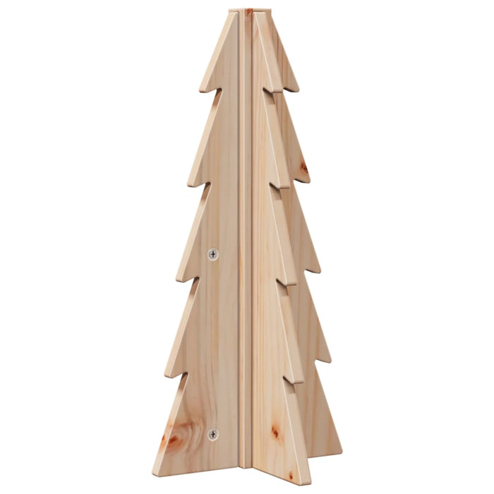 Albero di Natale Decorativo in Legno 49 cm Legno Massello Pino 858174