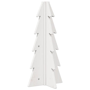 vidaXL Albero di Natale Decorativo Bianco 49 cm Legno Massello di Pino