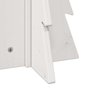 vidaXL Albero di Natale Decorativo Bianco 49 cm Legno Massello di Pino