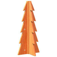 Albero di Natale Marrone Cera 49 cm in Legno Massello di Pino 858176