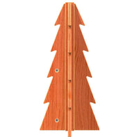 Albero di Natale Marrone Cera 49 cm in Legno Massello di Pino 858176