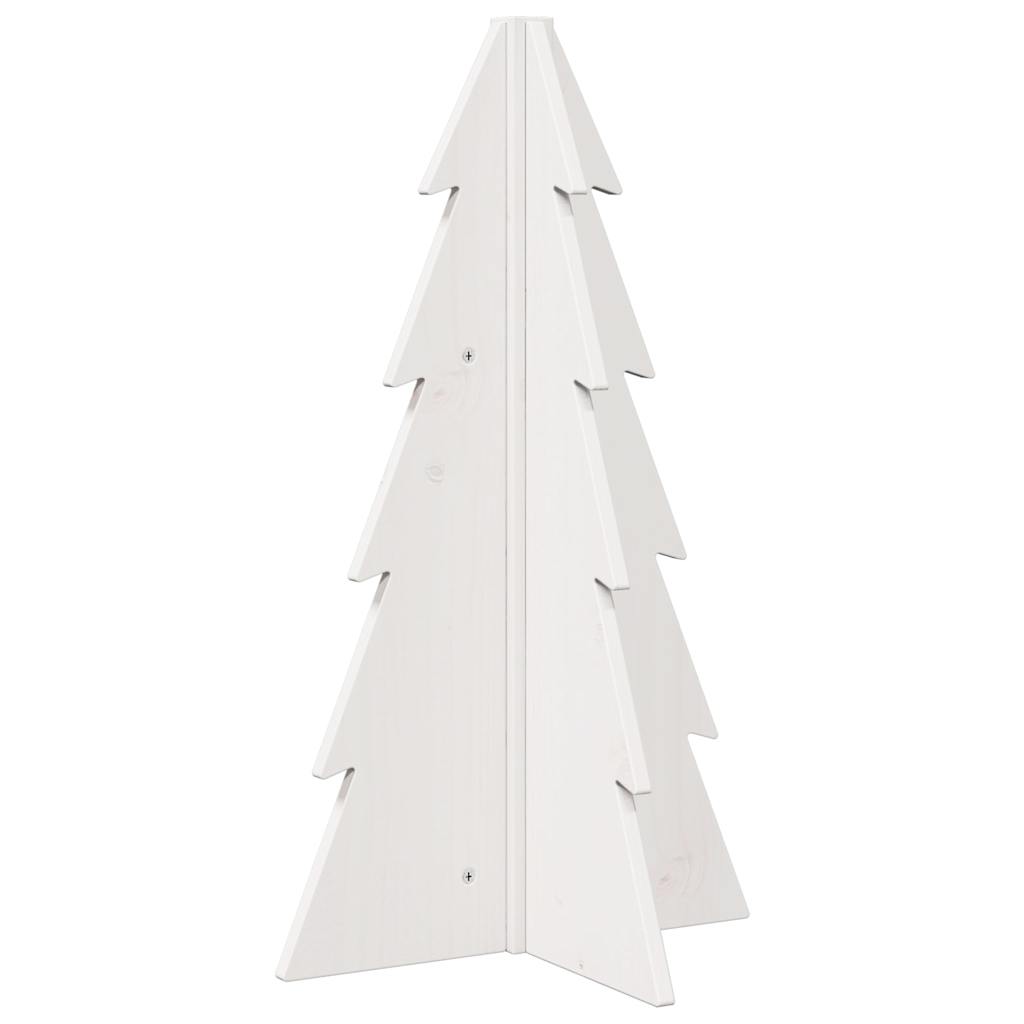 Albero di Natale Decorativo Bianco 69,5 cm in Legno di Pino 858178