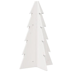 Albero di Natale Decorativo Bianco 69,5 cm in Legno di Pino 858178