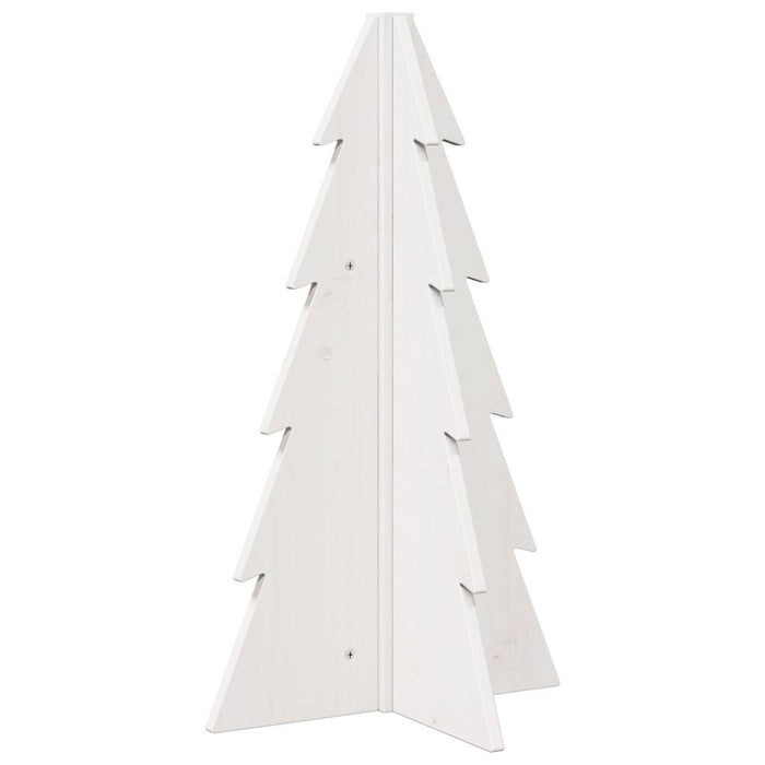 Albero di Natale Decorativo-Decorazioni natalizie Bianco 69,5 cm in Legno di Pino