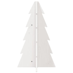 Albero di Natale Decorativo Bianco 69,5 cm in Legno di Pino 858178
