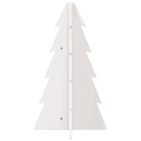 Albero di Natale Decorativo-Decorazioni natalizie Bianco 69,5 cm in Legno di Pino