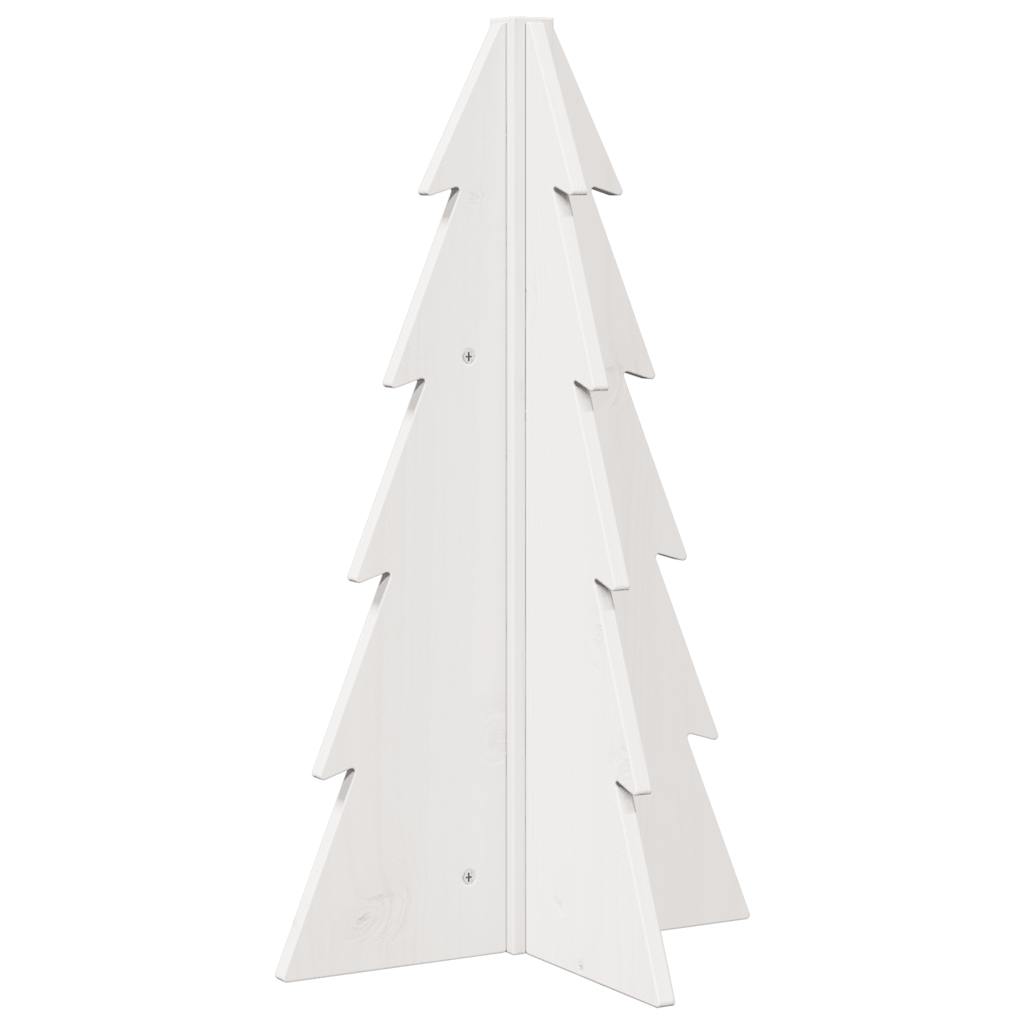 Albero di Natale Decorativo-Decorazioni natalizie Bianco 69,5 cm in Legno di Pino
