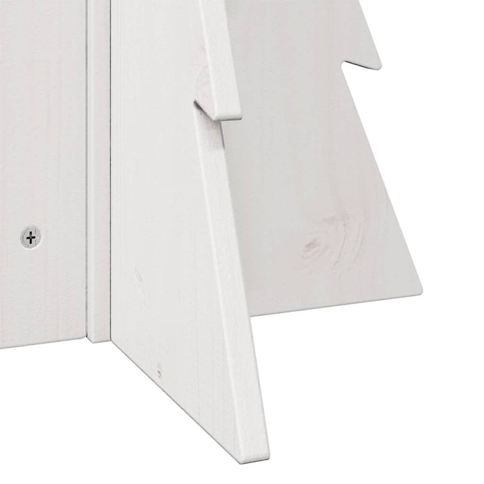 Albero di Natale Decorativo Bianco 69,5 cm in Legno di Pino 858178