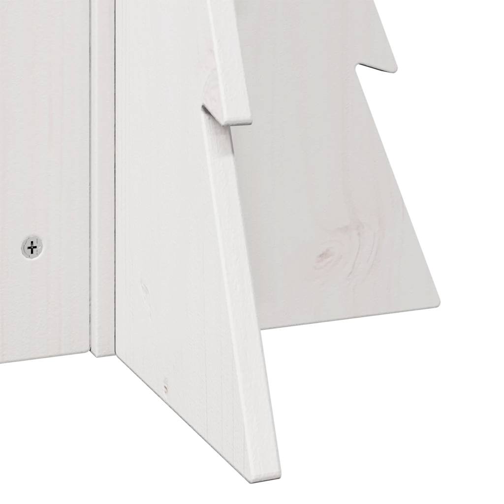 Albero di Natale Decorativo-Decorazioni natalizie Bianco 69,5 cm in Legno di Pino