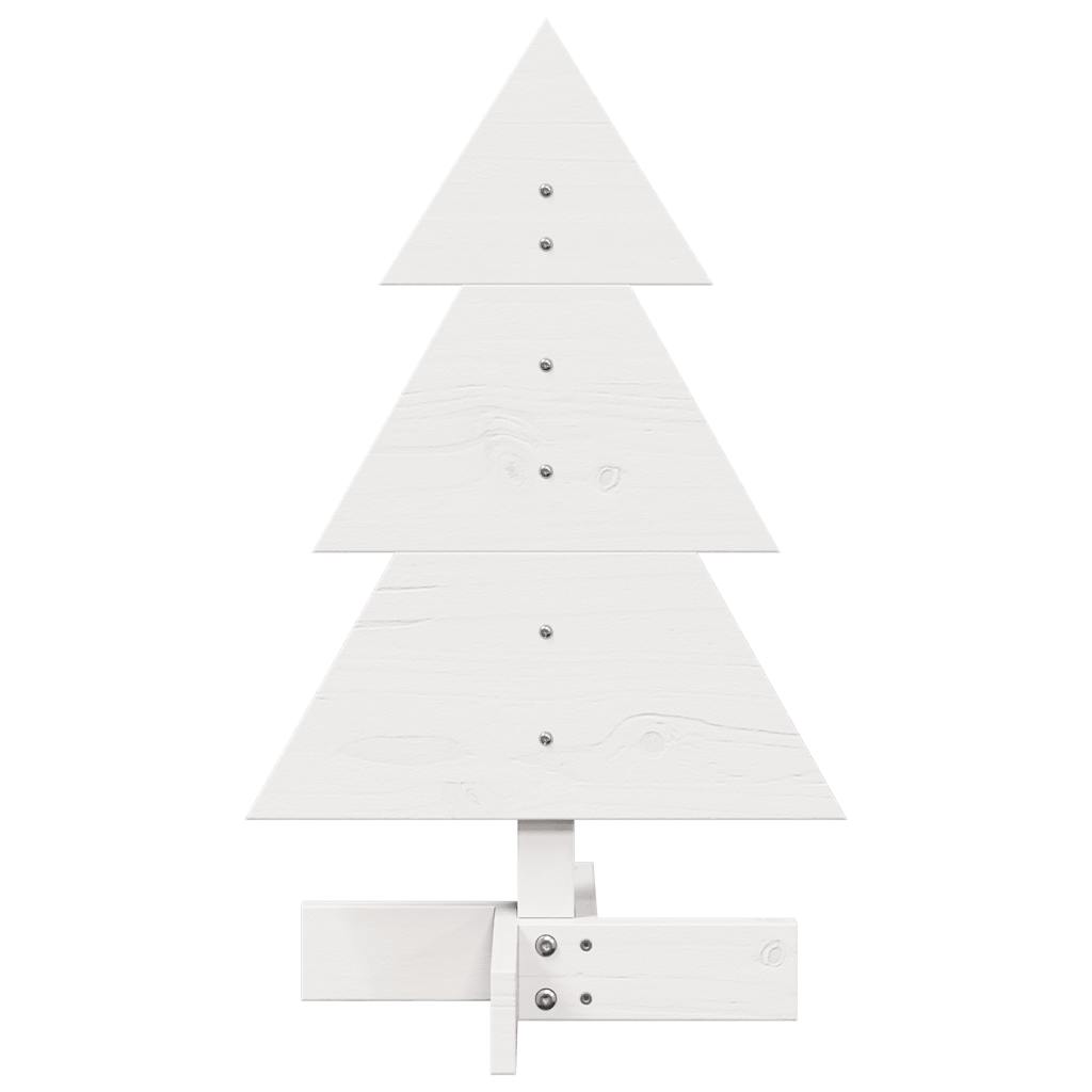 vidaXL Albero di Natale Decorativo Bianco 60 cm Legno Massello di Pino