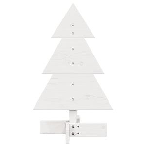vidaXL Albero di Natale Decorativo Bianco 60 cm Legno Massello di Pino