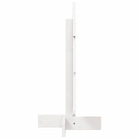 Albero di Natale Decorativo Bianco 60 cm Legno Massello di Pino 858181