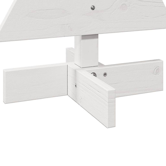 vidaXL Albero di Natale Decorativo Bianco 60 cm Legno Massello di Pino
