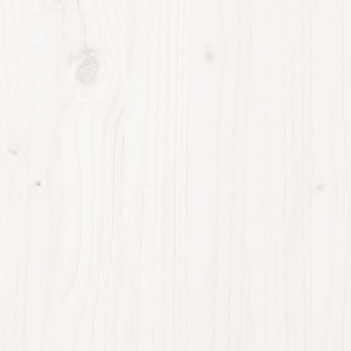 Albero di Natale Decorativo Bianco 60 cm Legno Massello di Pino 858181