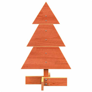 Albero di Natale Marrone Cera 60 cm in Legno Massello di Pino 858182