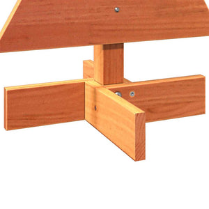 vidaXL Albero di Natale Marrone Cera 60 cm in Legno Massello di Pino