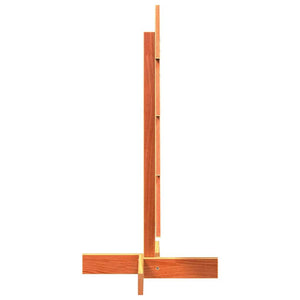 Albero di Natale Marrone Cera 80 cm in Legno Massello di Pino 858185