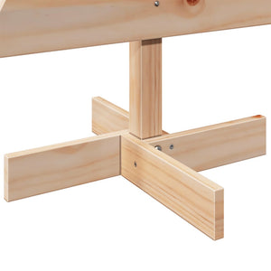 Albero di Natale Decorativo in Legno 100 cm Legno Massello Pino 858186